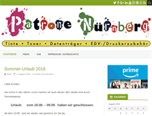 Tablet Screenshot of patrone-nuernberg.com